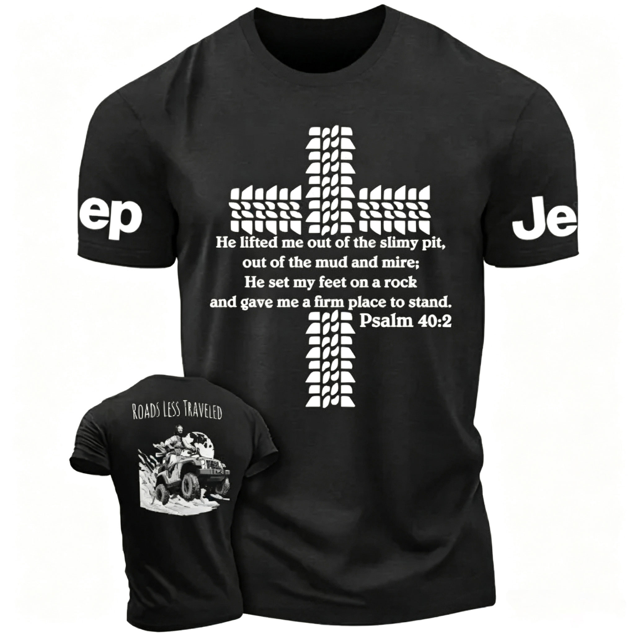Religion Cross Jesus Bible Wheelmarks Psalm Jp Unisex T-shirt 