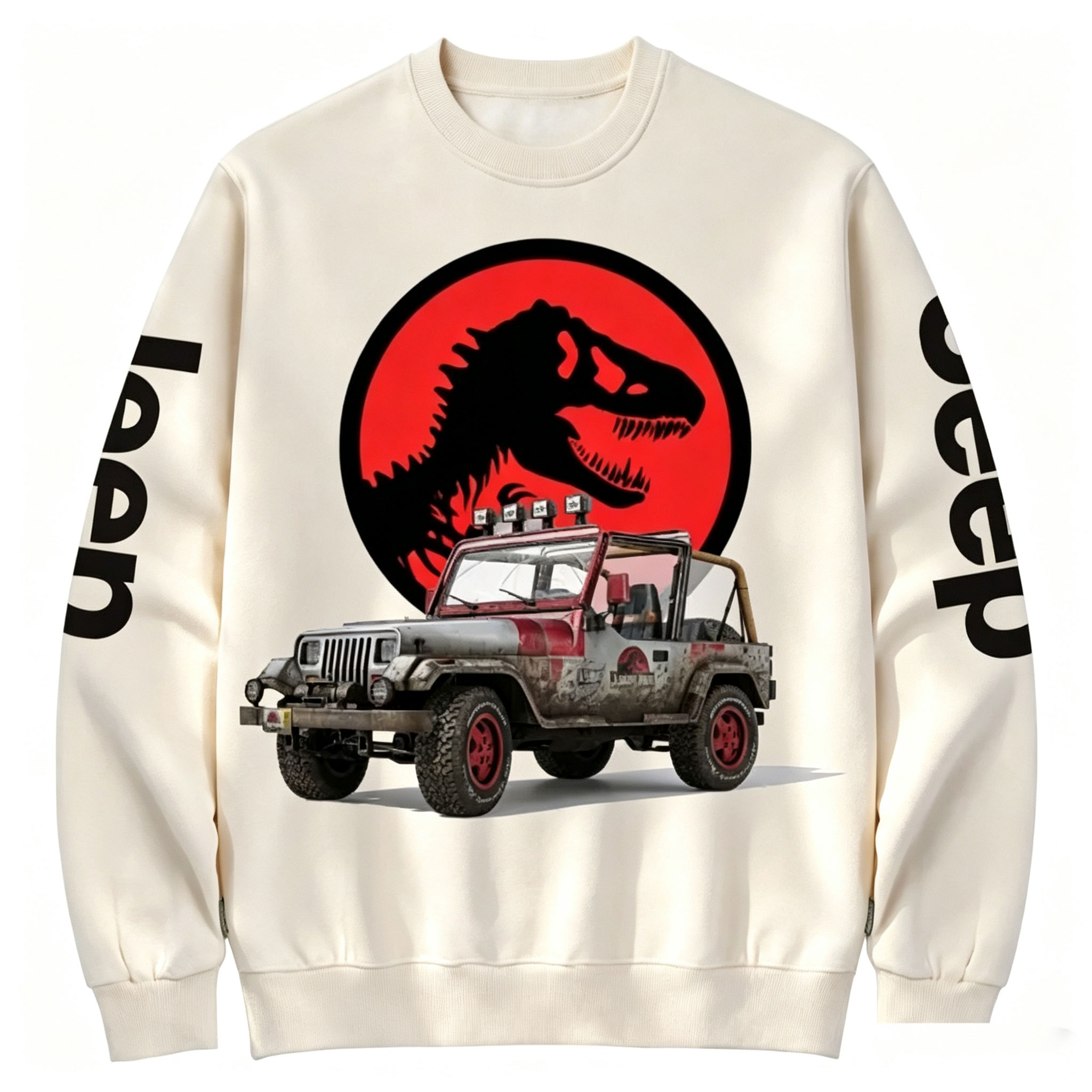 Dinosaur Jp with Red Horror Rex Unisex Sweatshirt