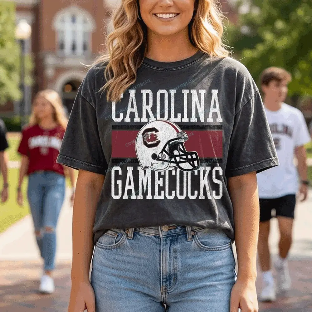 South Carolina Gamecocks On The Ball Washed T-Shirt