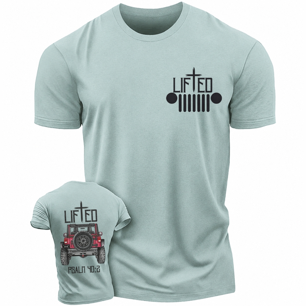 Christian "Lifted" Jp Truck Bible Verse Jp Unisex T-shirt