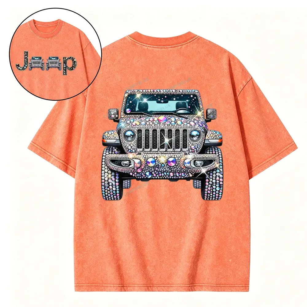 Bling Sparkle Rhinestone Washed Tshirt