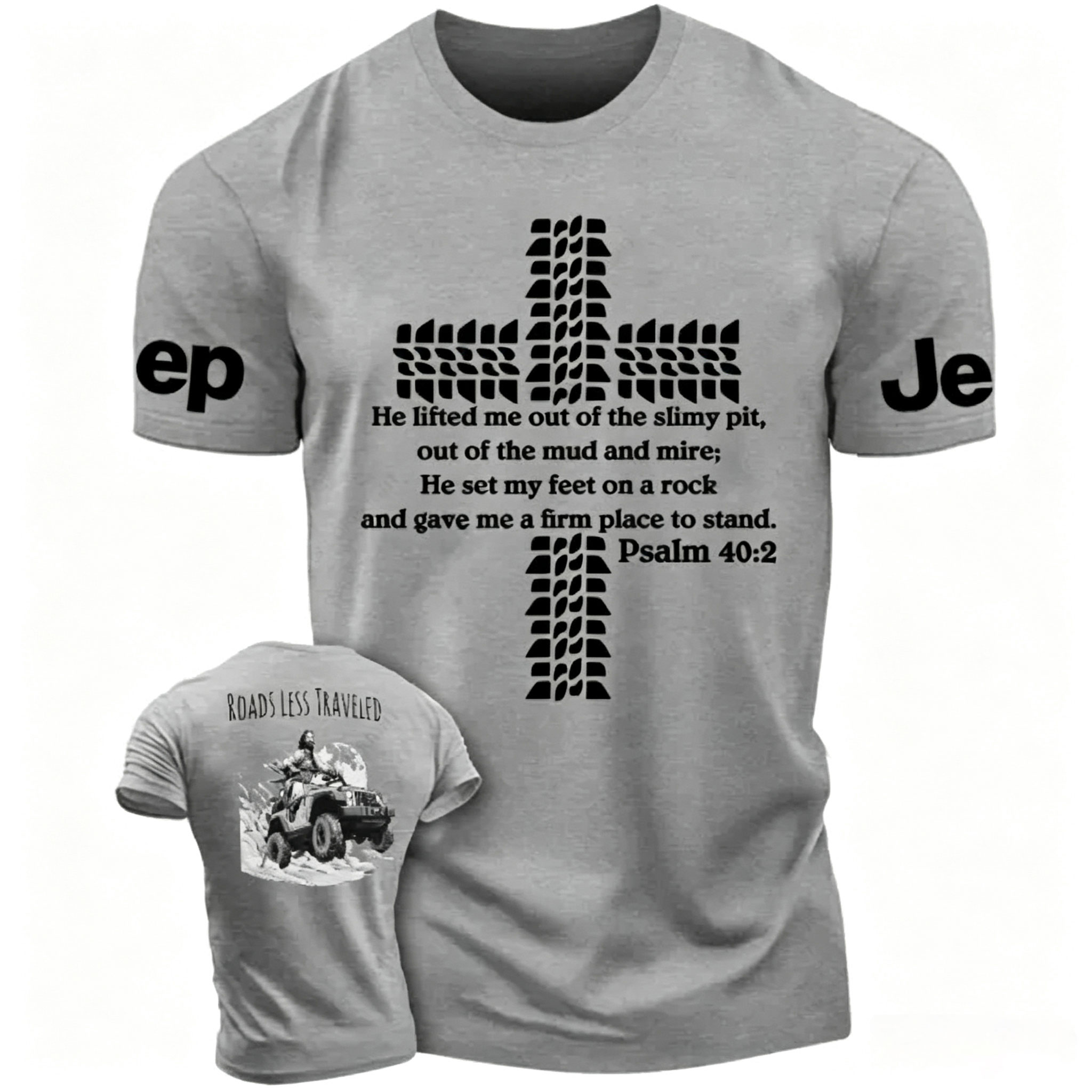 Religion Cross Jesus Bible Wheelmarks Psalm Jp Unisex T-shirt 