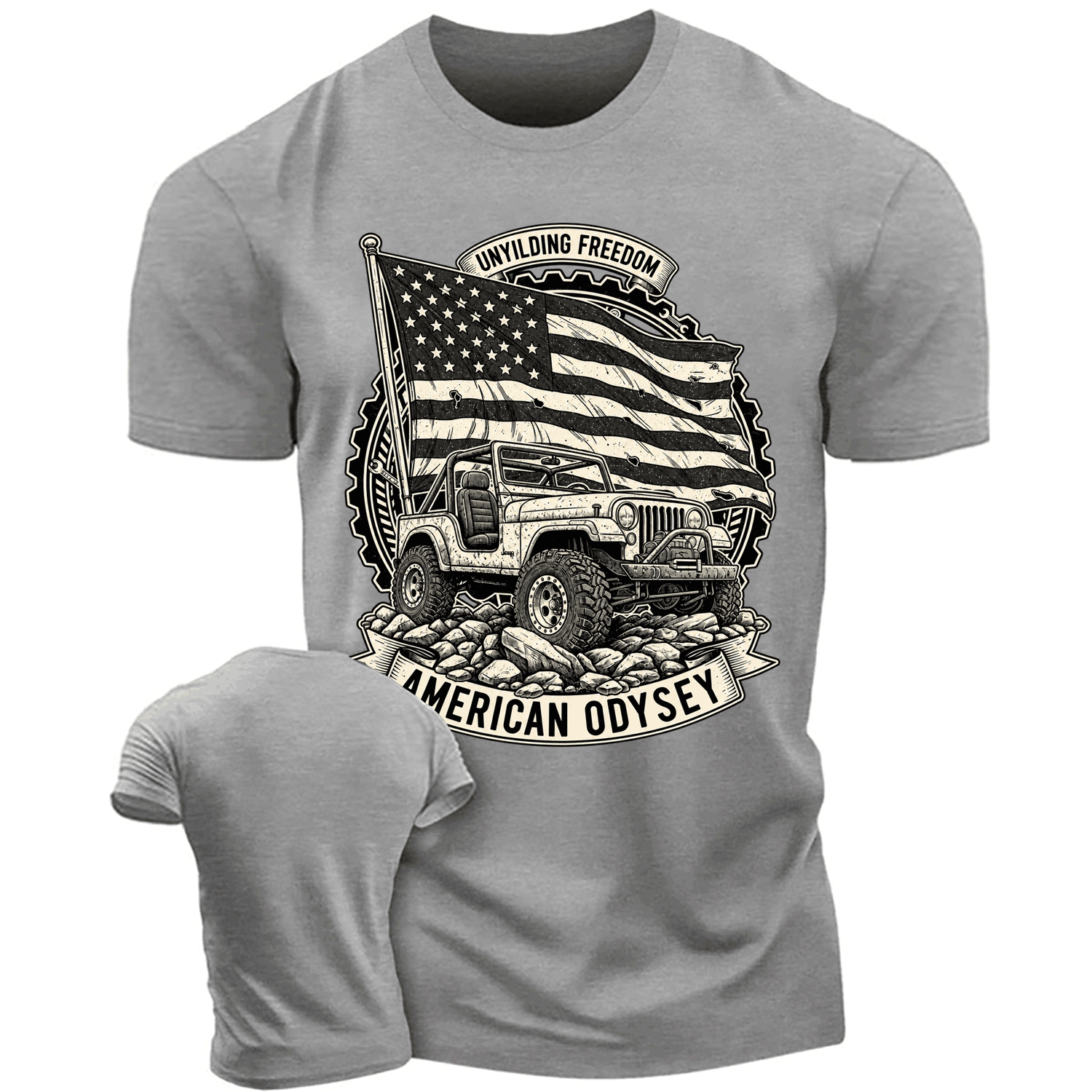 Unyielding Freedom American Odyssey Cotton T-shirt