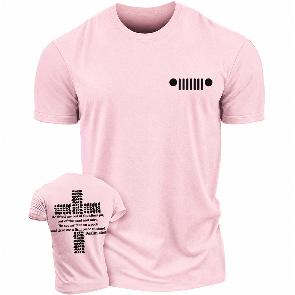 Religion Cross Jesus Bible Wheelmarks Psalm Jp Unisex T-shirt