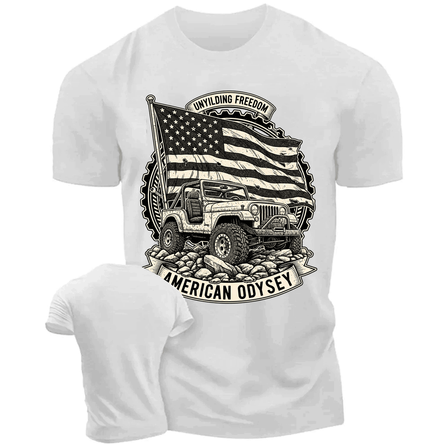 Unyielding Freedom American Odyssey Cotton T-shirt