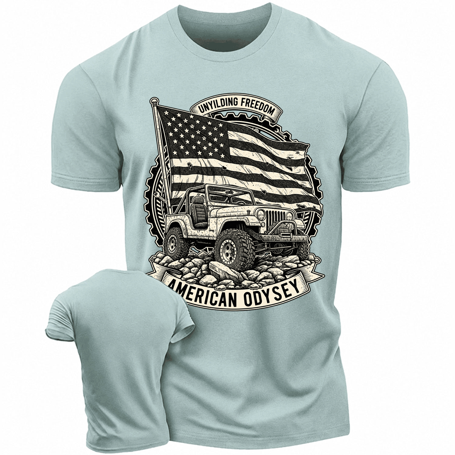 Unyielding Freedom American Odyssey Cotton T-shirt