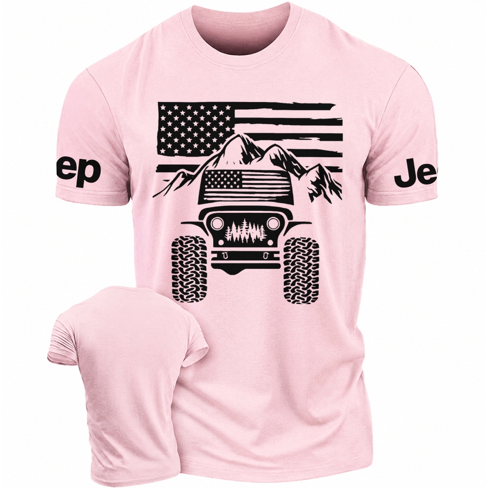 American Flag Mountains Jp Unisex T-Shirt