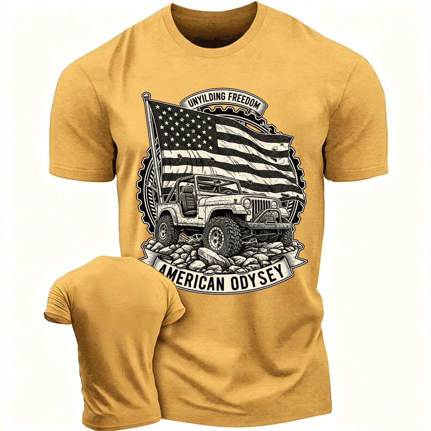 Unyielding Freedom American Odyssey Cotton T-shirt