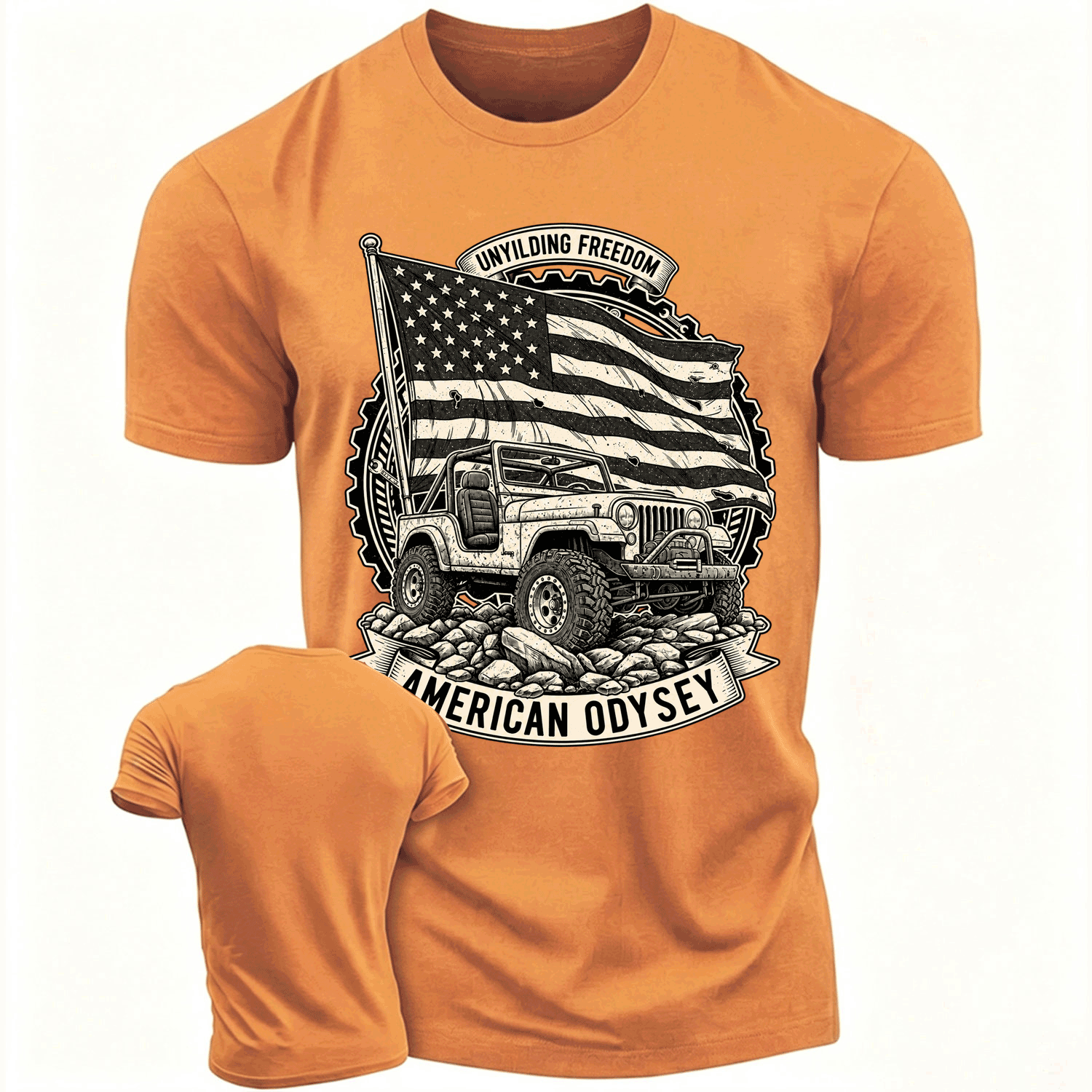 Unyielding Freedom American Odyssey Cotton T-shirt