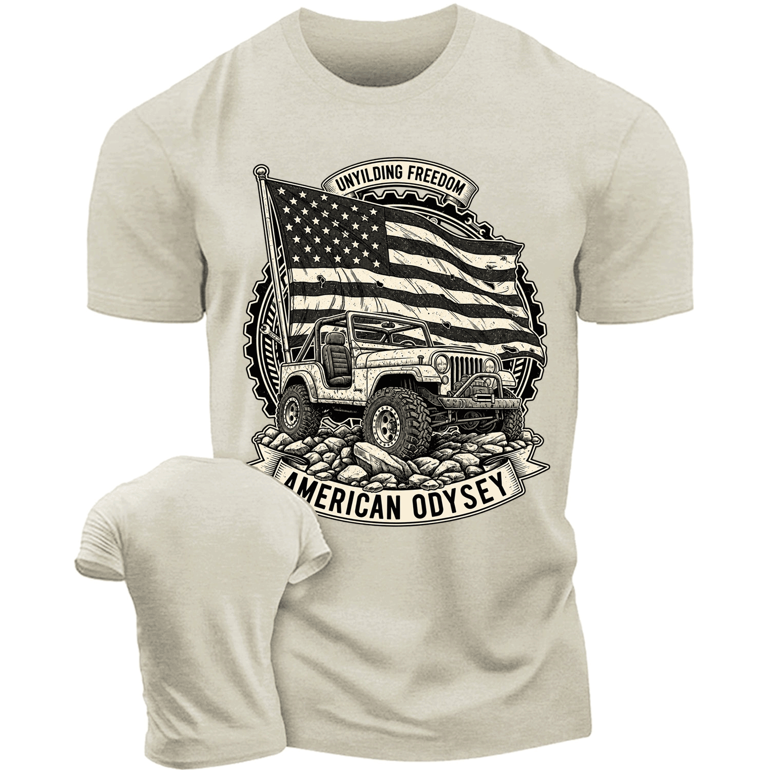 Unyielding Freedom American Odyssey Cotton T-shirt