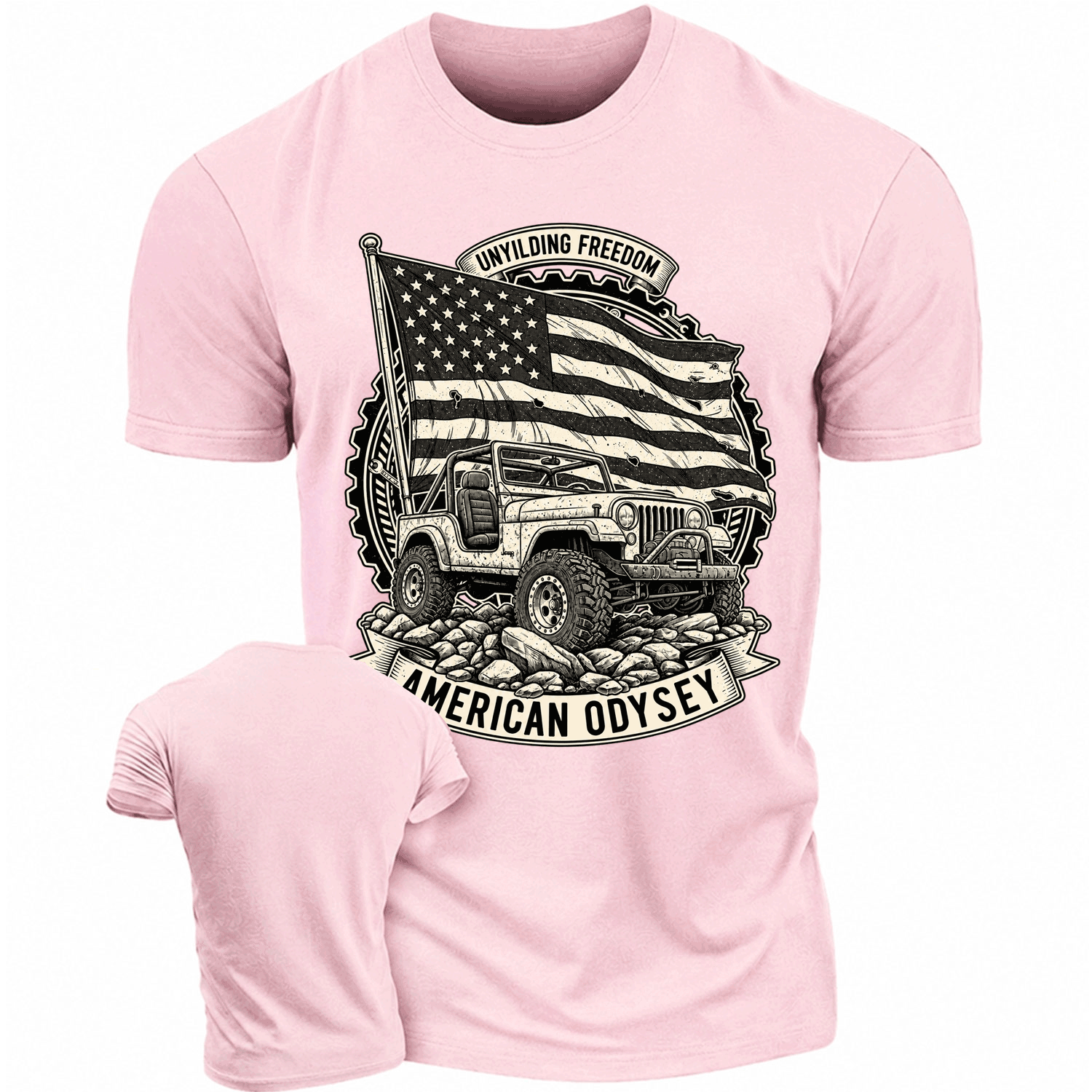 Unyielding Freedom American Odyssey Cotton T-shirt