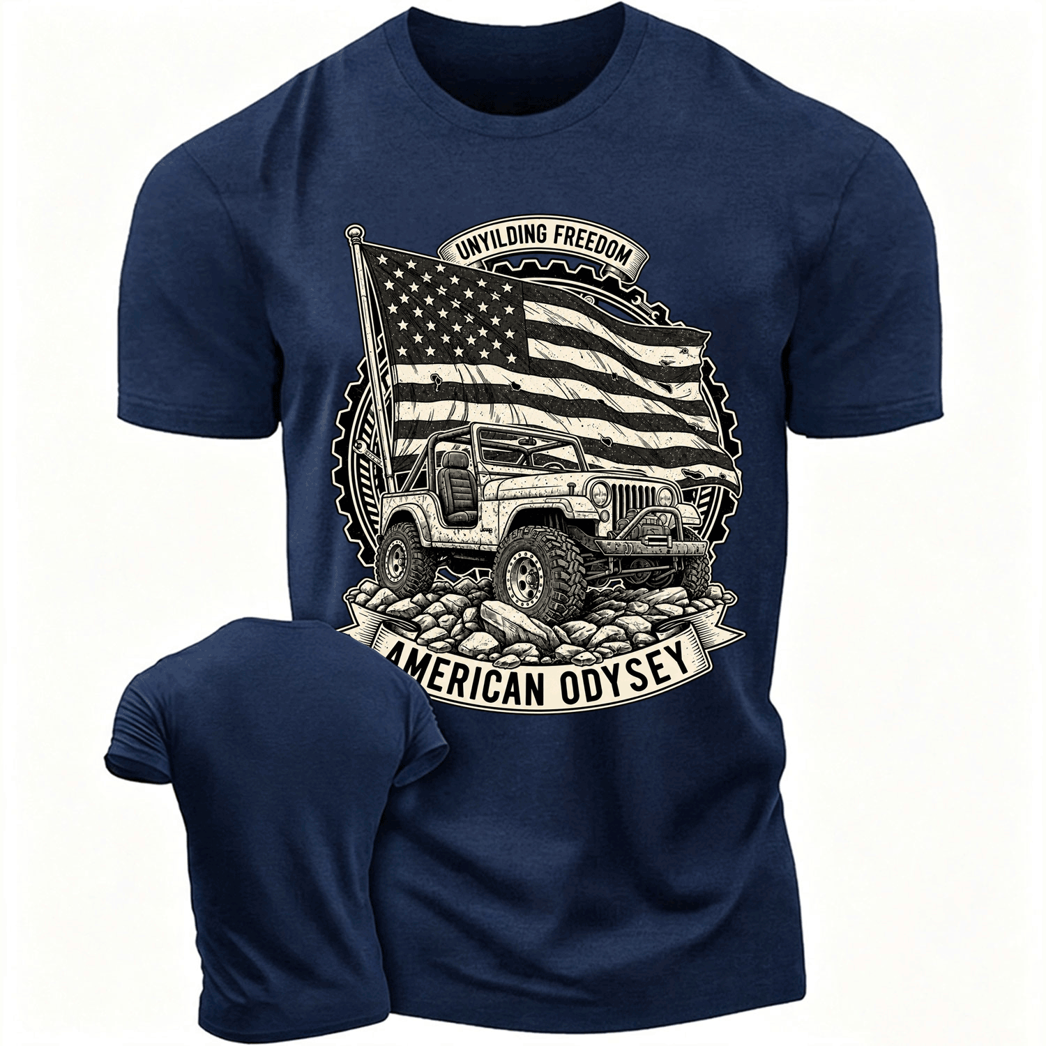 Unyielding Freedom American Odyssey Cotton T-shirt