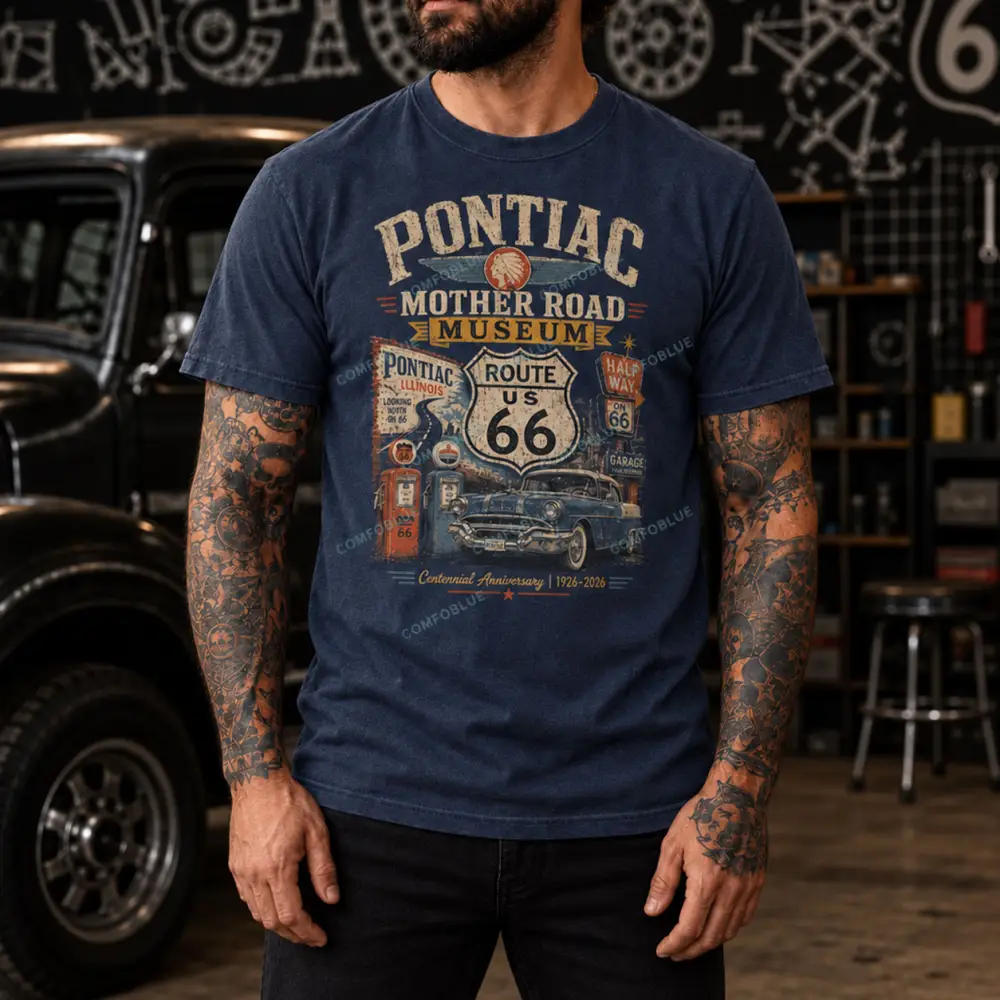 Pontiac Illinois Route 66 Unisex T-shirt
