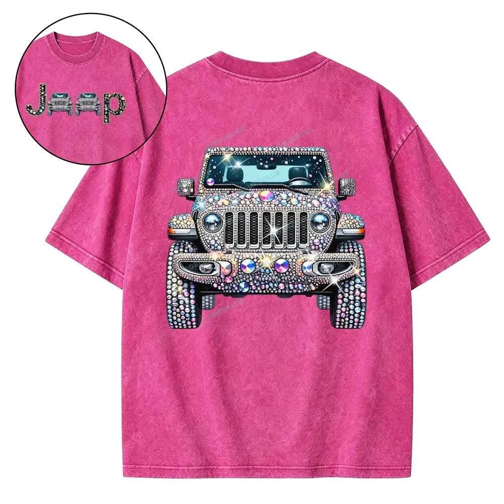 Bling Sparkle Rhinestone Washed Tshirt