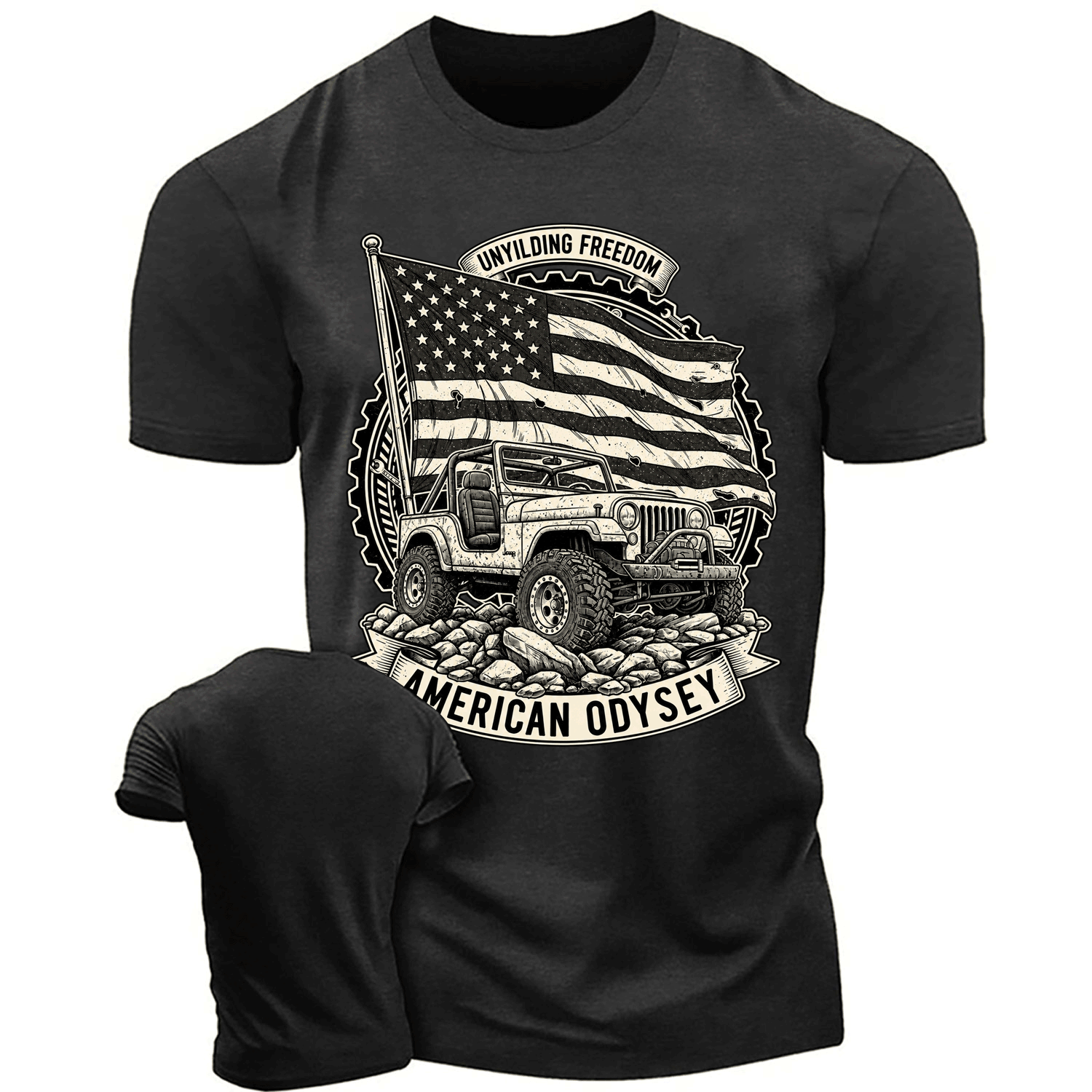 Unyielding Freedom American Odyssey Cotton T-shirt