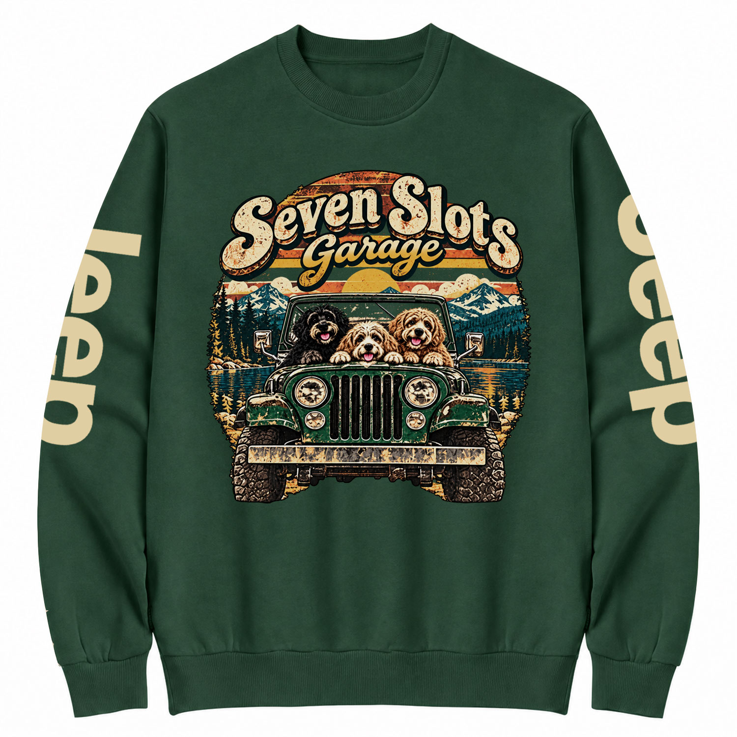 Seven Slots Garage Cotton Sweatshirt