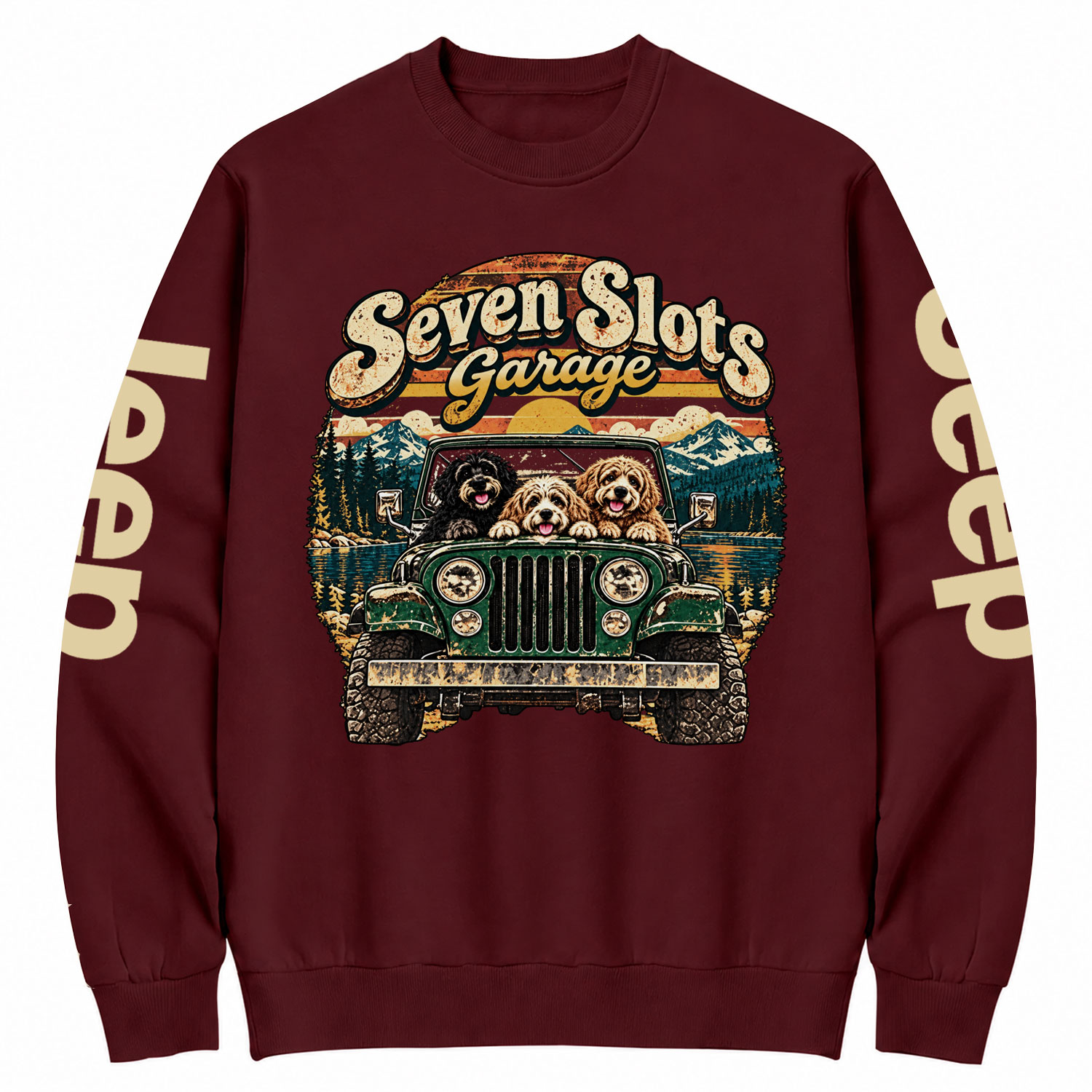 Seven Slots Garage Cotton Sweatshirt