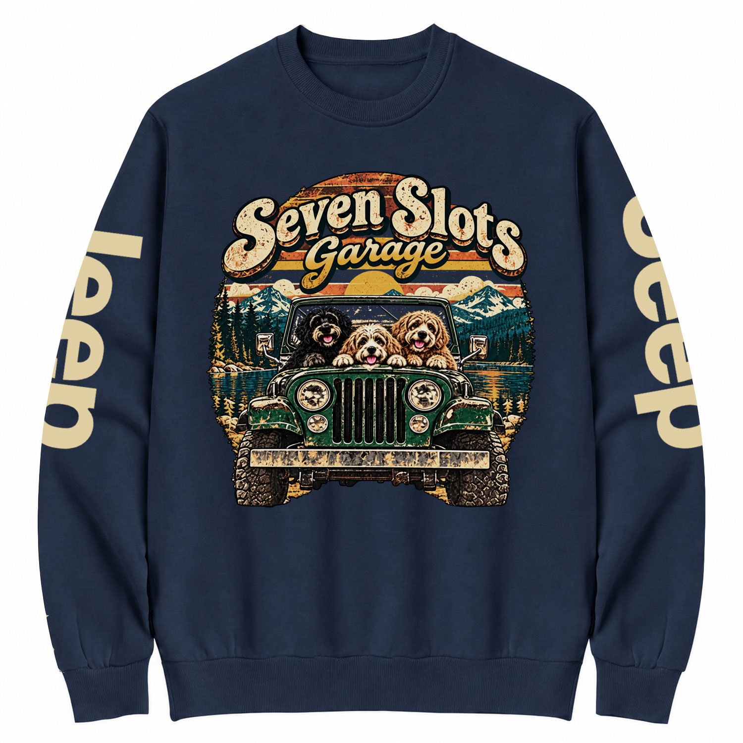 Seven Slots Garage Cotton Sweatshirt
