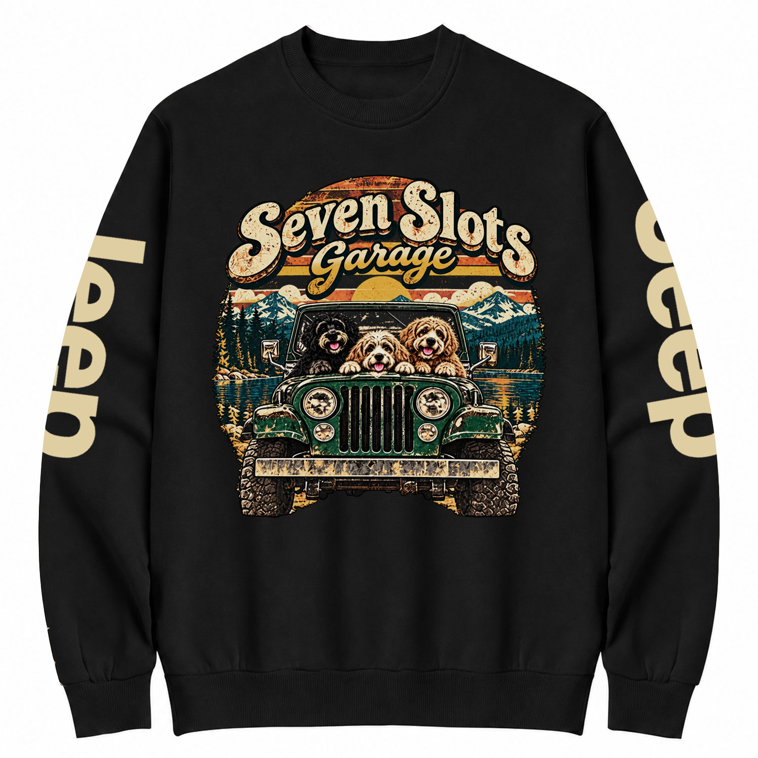 Seven Slots Garage Cotton Sweatshirt