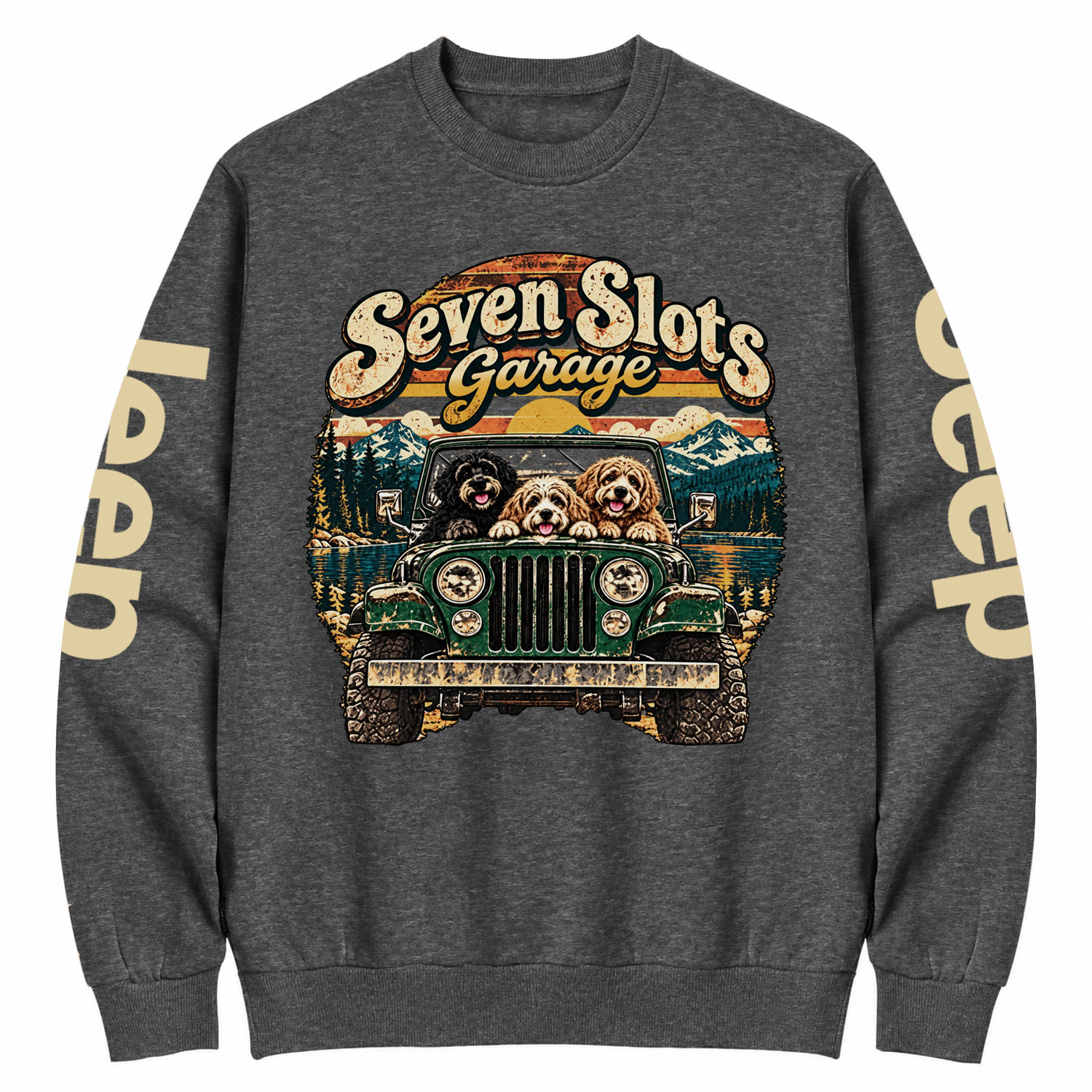 Seven Slots Garage Cotton Sweatshirt