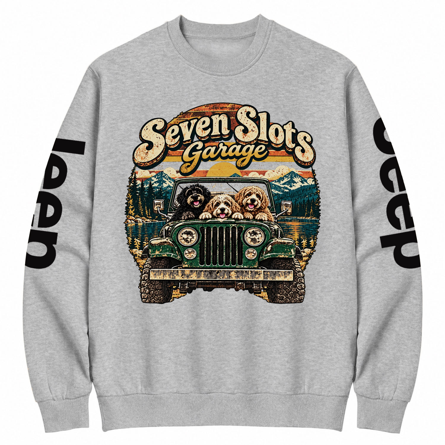 Seven Slots Garage Cotton Sweatshirt
