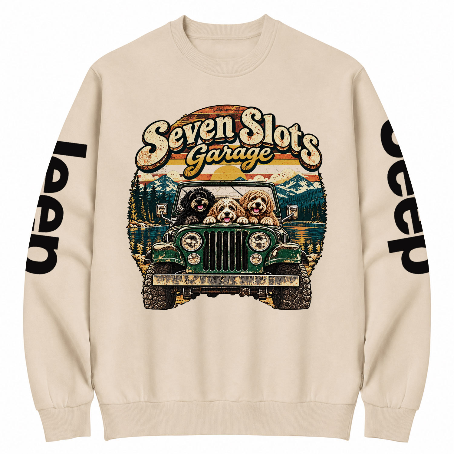 Seven Slots Garage Cotton Sweatshirt