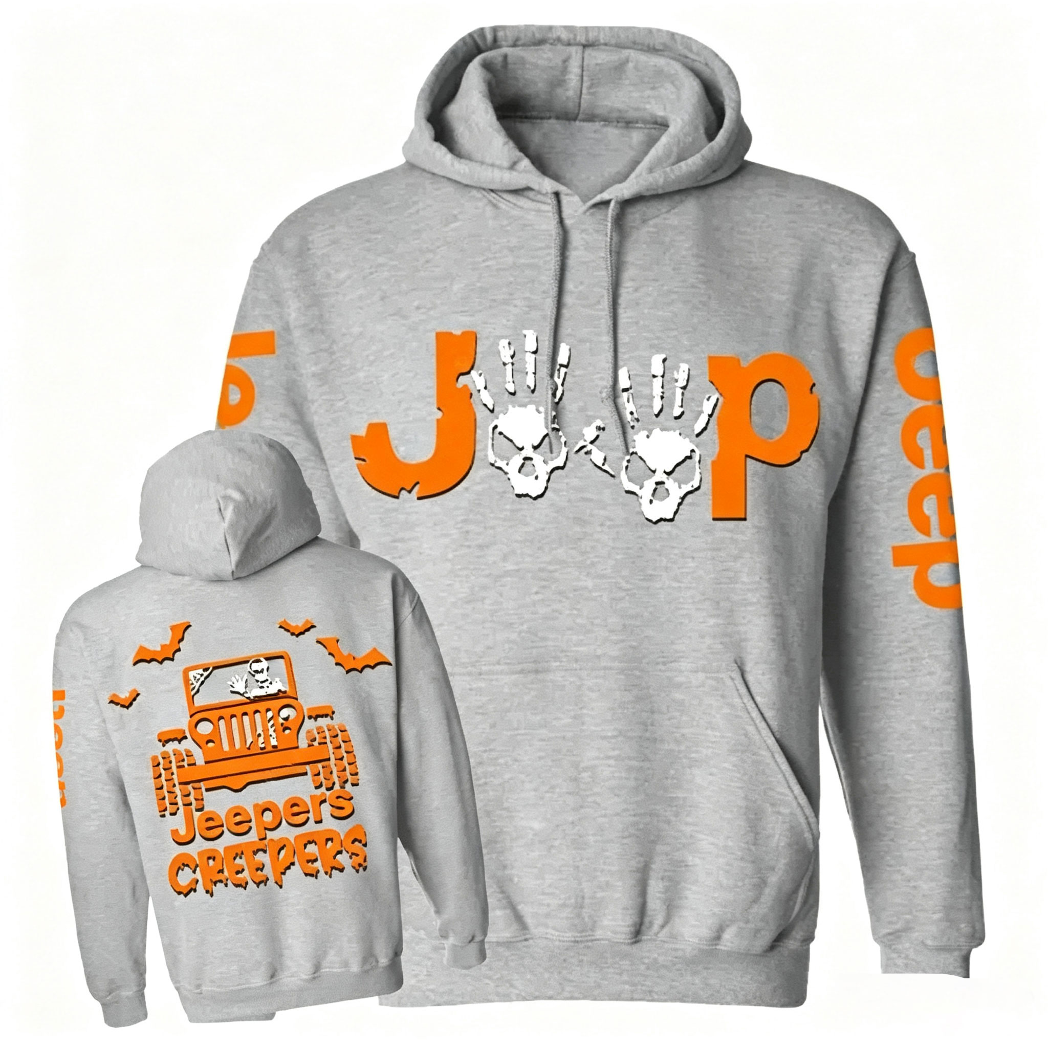 Halloween Creepers Wave Jpers Double Printed Unisex Casual Hoodie