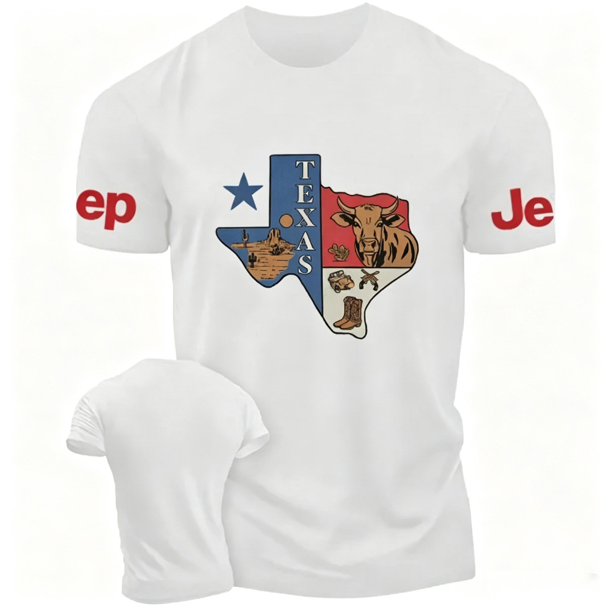 Texas Western Style Cow Jp Unisex T-shirt 