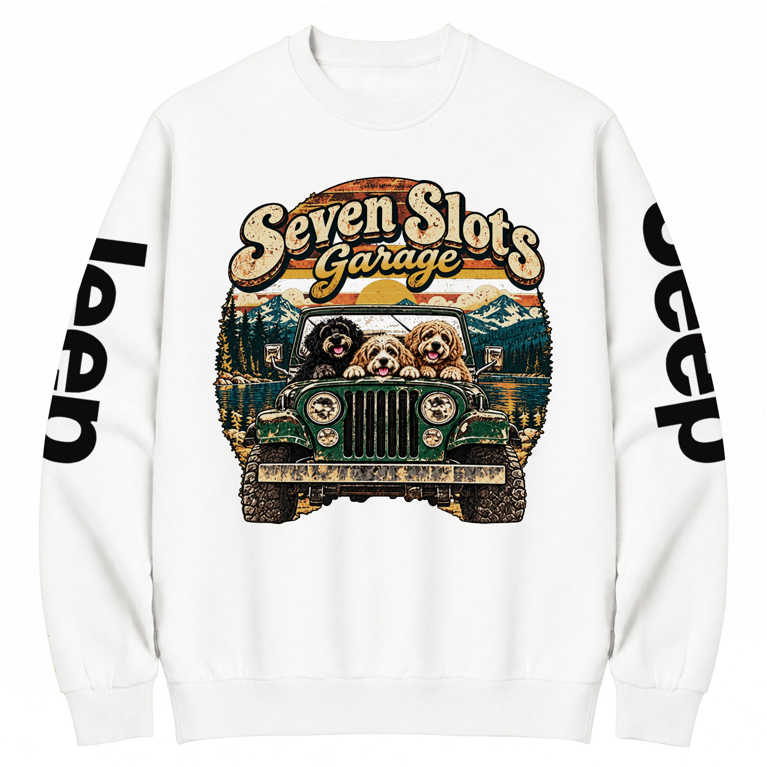 Seven Slots Garage Cotton Sweatshirt