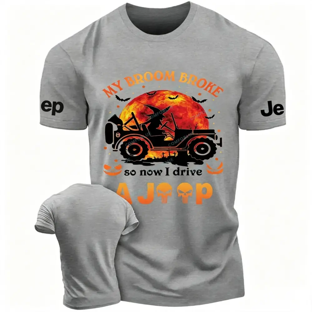 Halloween Pumpkin Bat My Broom Jp Unisex T-Shirt
