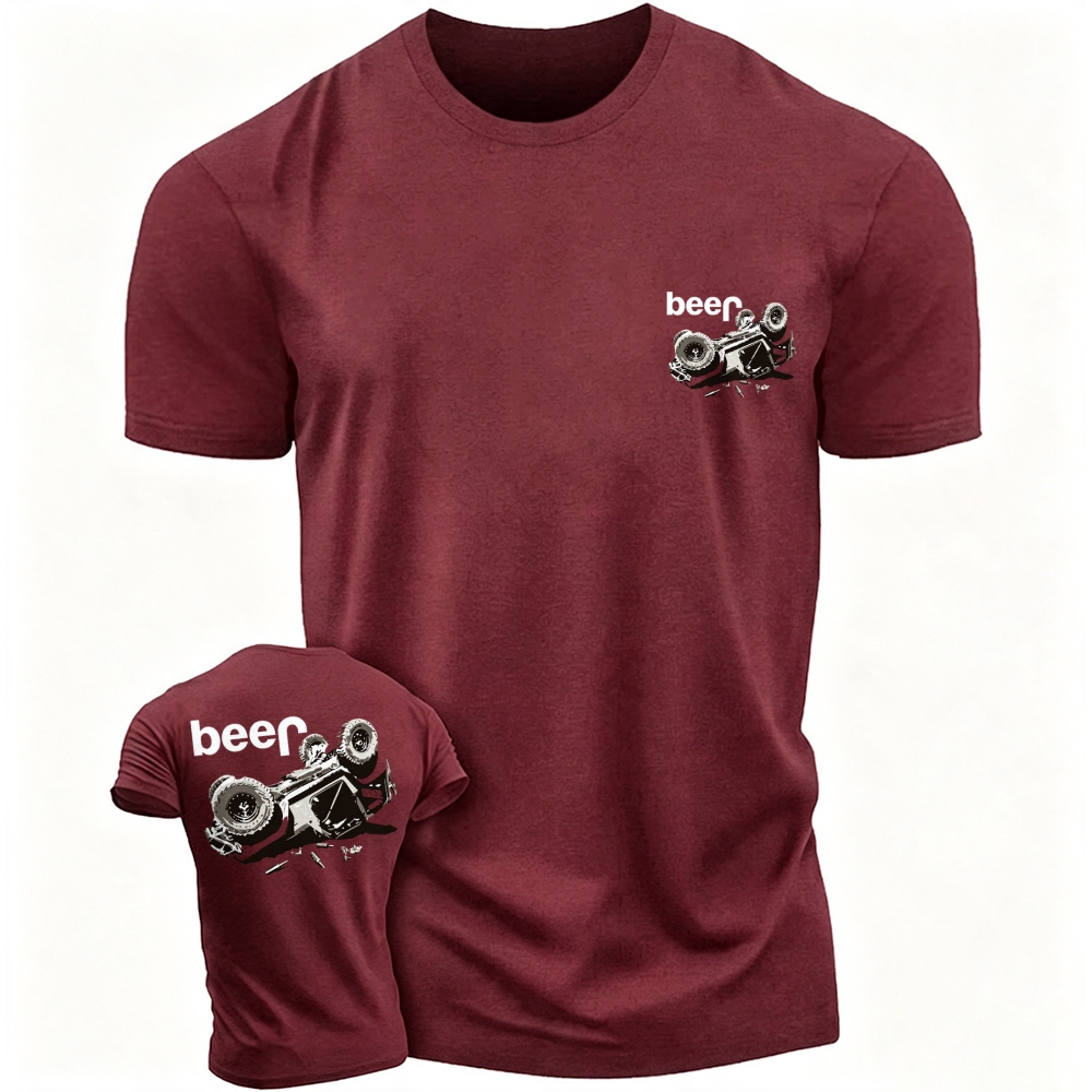 Funny Beer Overturn Unisex T-shirt