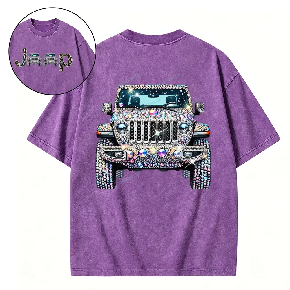 Bling Sparkle Rhinestone Washed Tshirt