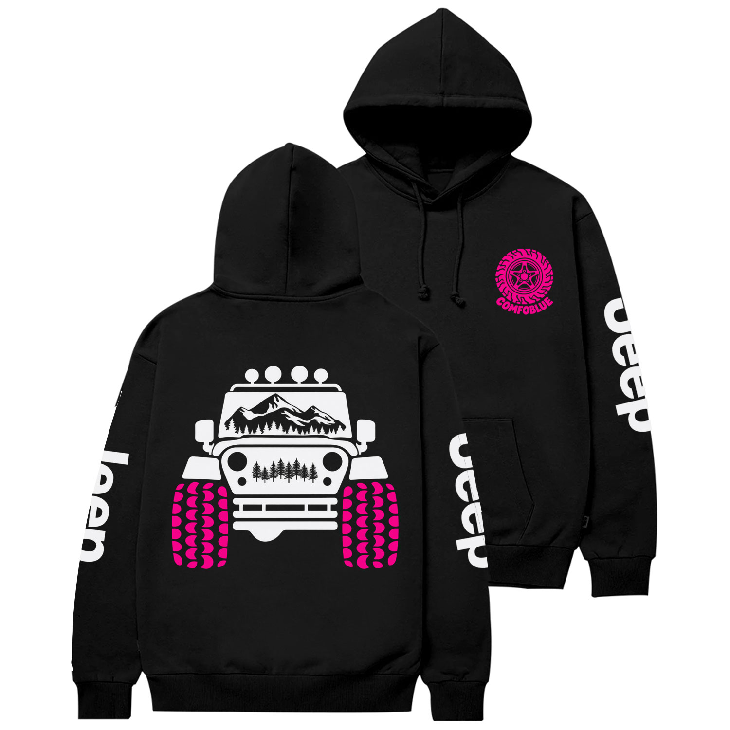 Mountain Scene Jp Cotton Hoodie