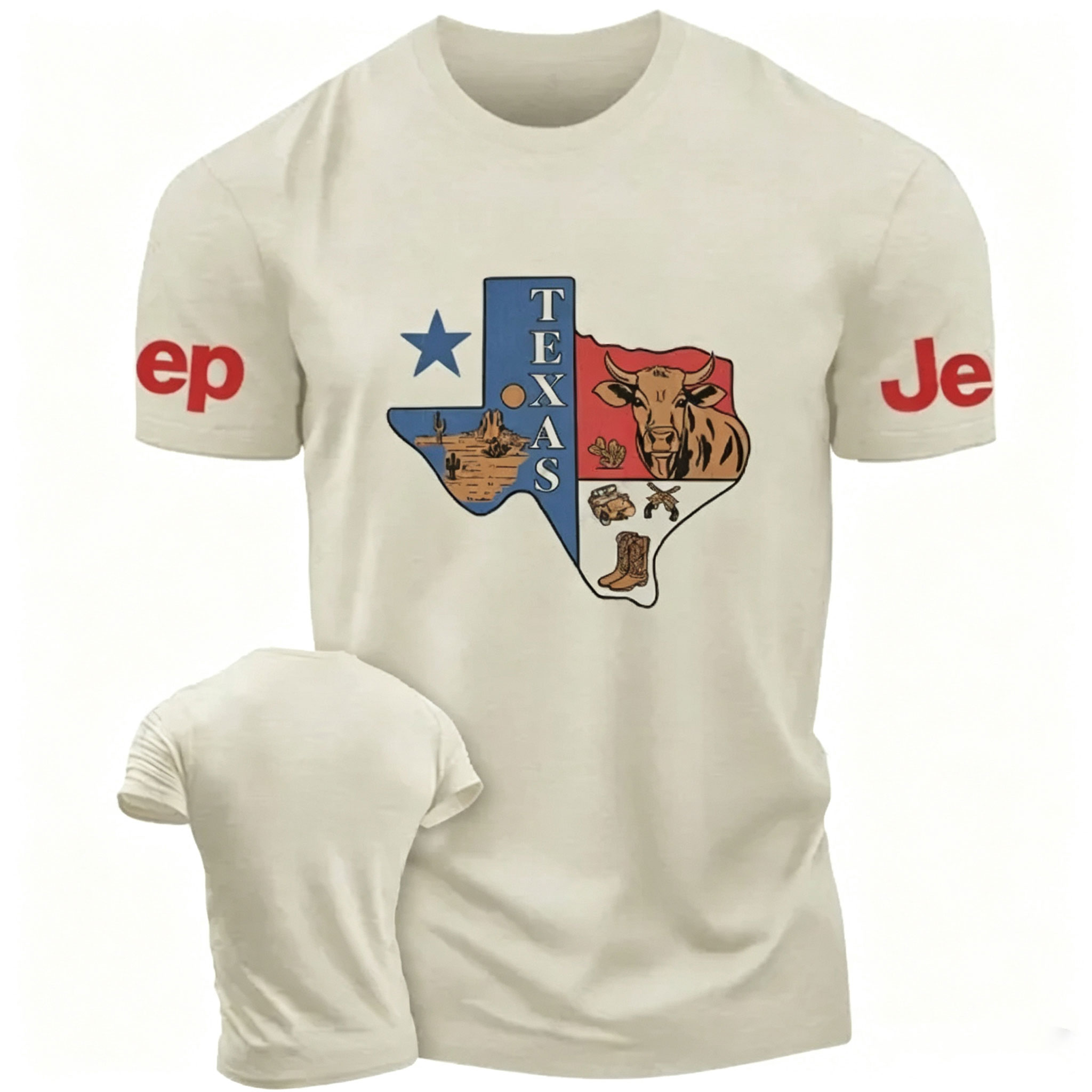 Texas Western Style Cow Jp Unisex T-shirt 