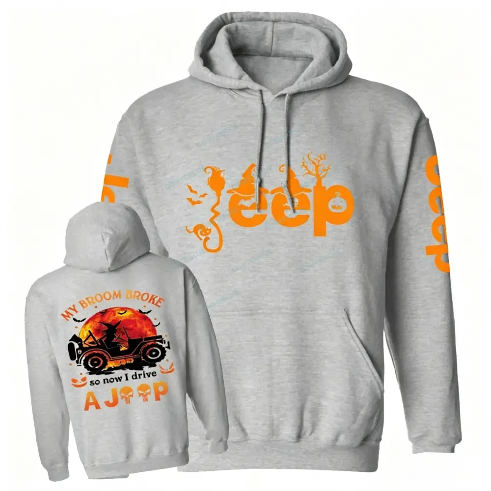 Halloween My Broom Broke So Now I Drive A Car Jp Unisex Hoodie