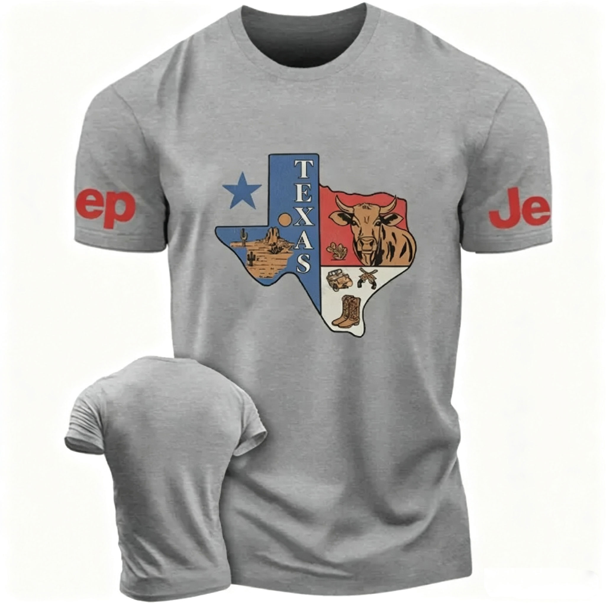 Texas Western Style Cow Jp Unisex T-shirt 