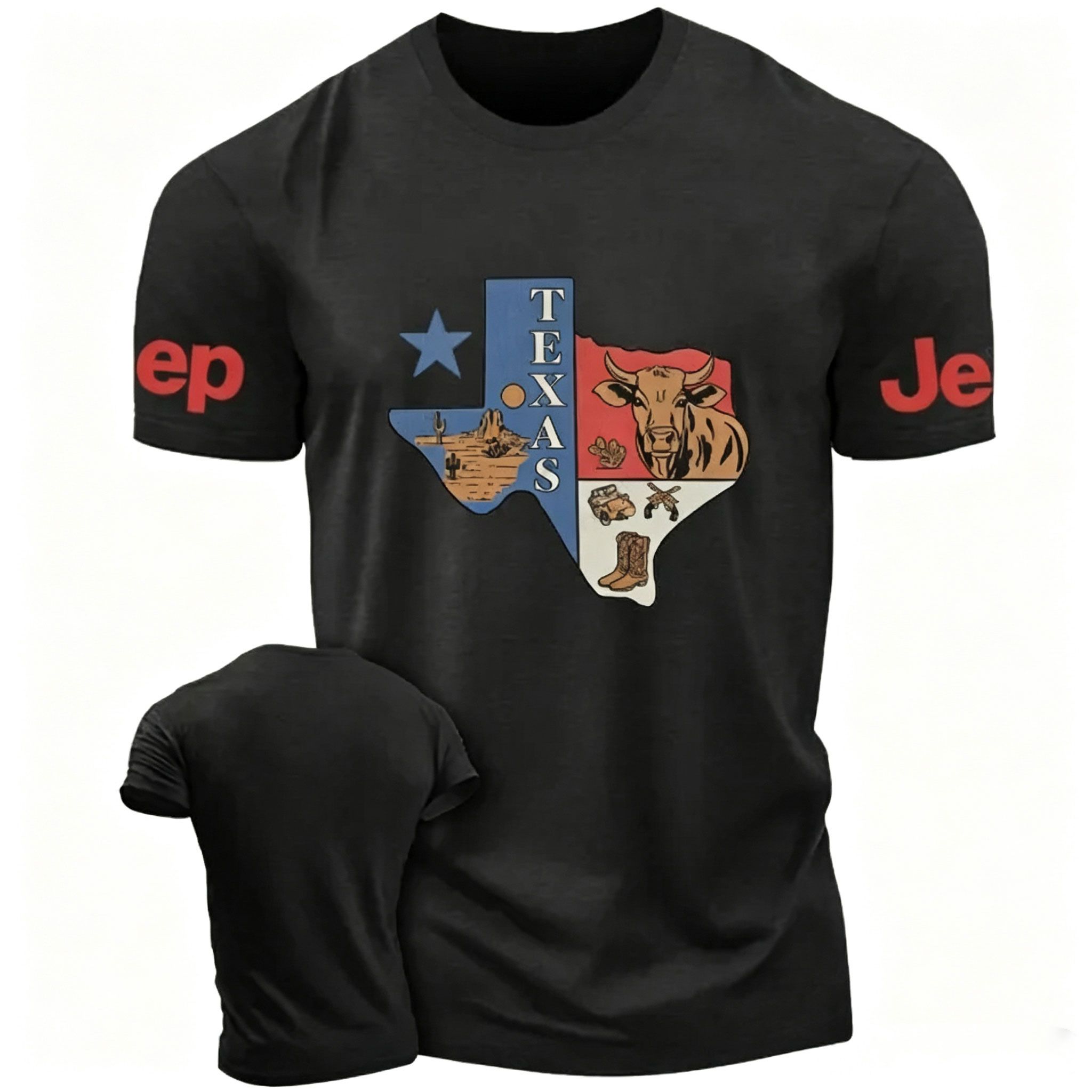 Texas Western Style Cow Jp Unisex T-shirt 