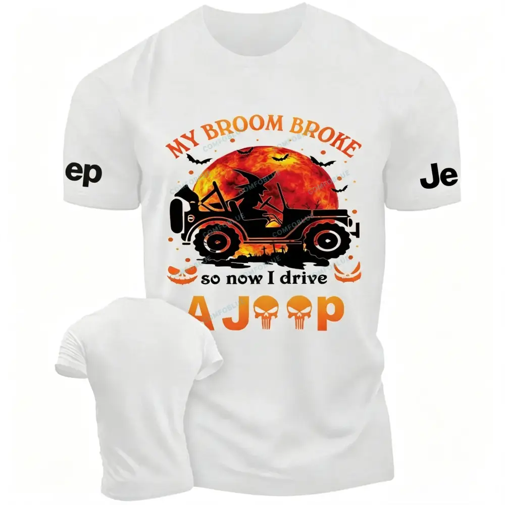 Halloween Pumpkin Bat My Broom Jp Unisex T-Shirt