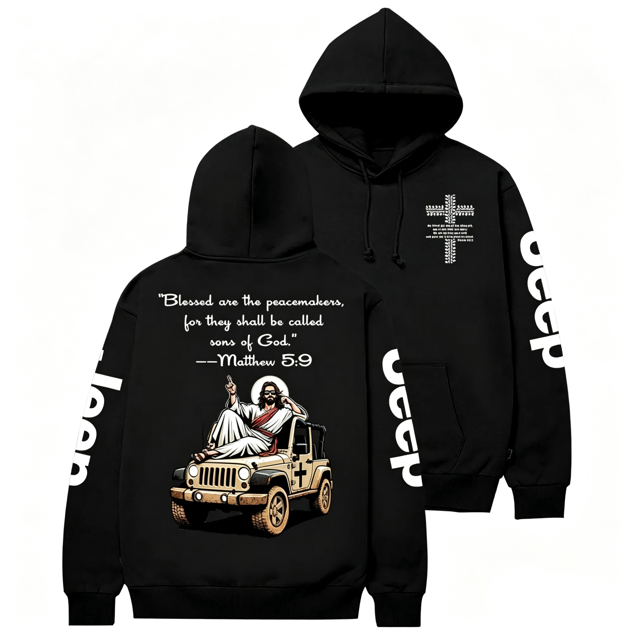 Blessed Are The Peacemakers Jp Casual Hoodie