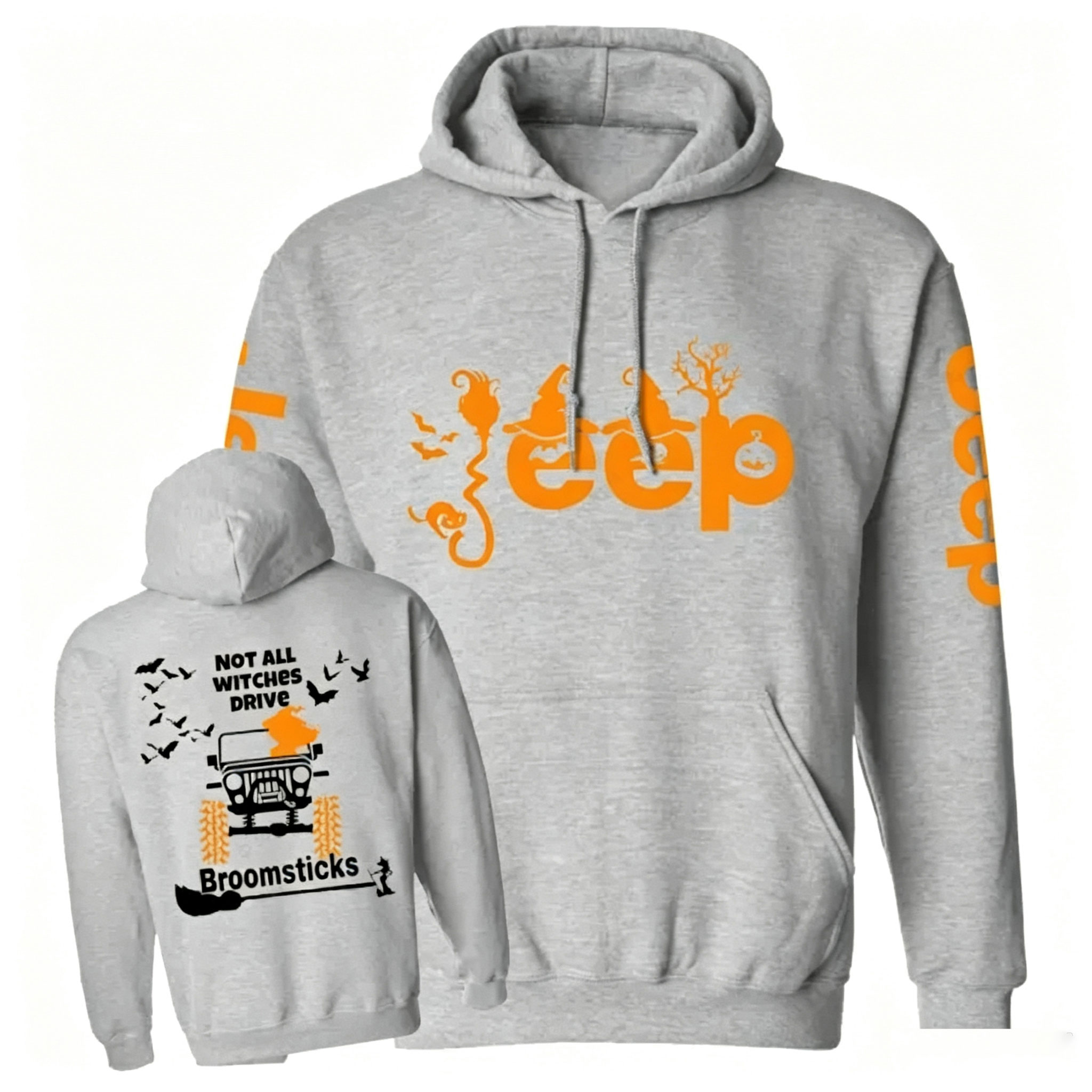 Halloween Not All Witches Drive Broomsticks Jp Unisex Casual Hoodie