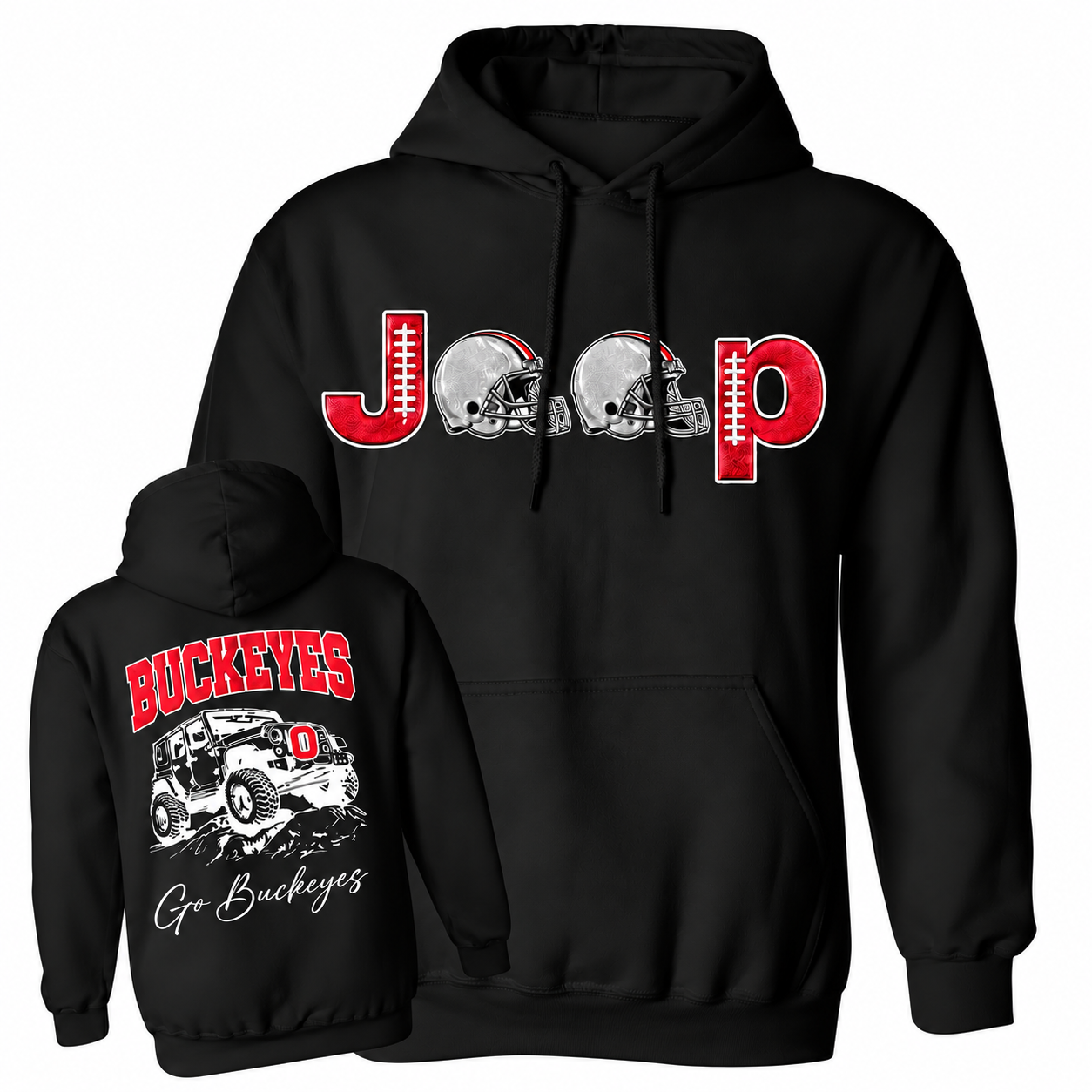 Ohio State Buckeyes x Jp fans Unisex Cotton Hoodie