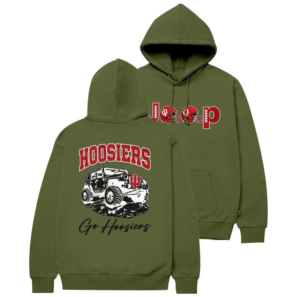 Indiana Hoosiers x Jp fans Cotton Hoodie