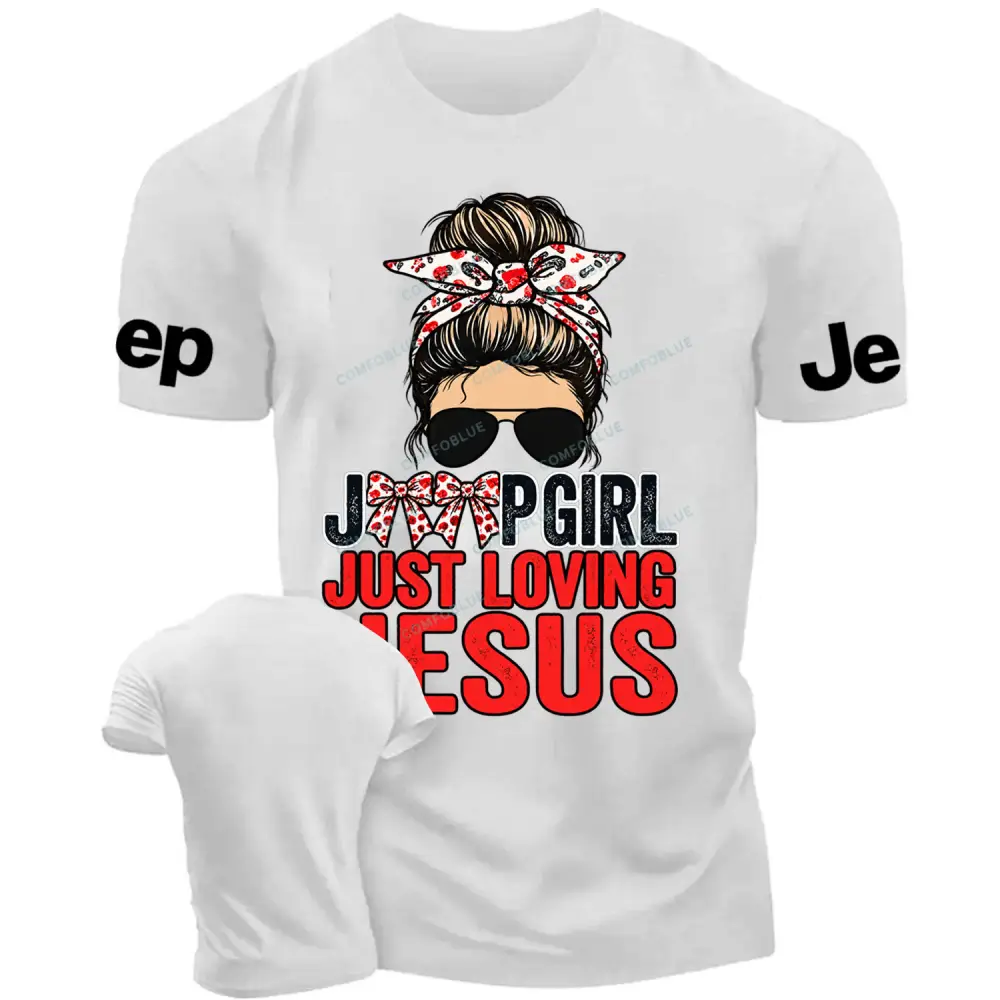Jp Girls Love Jesus Cotton T-shirt