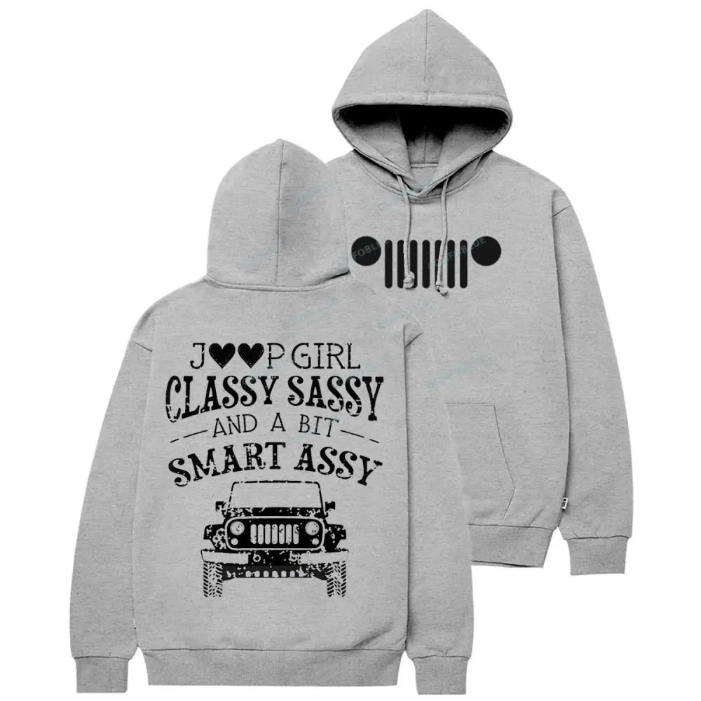 Jp Girl Classy Sassy Smart Assy Cotton Hoodie