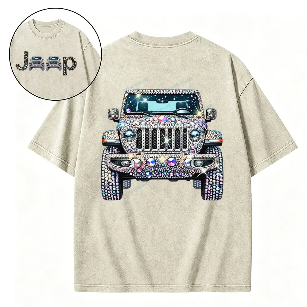Bling Sparkle Rhinestone Washed Tshirt