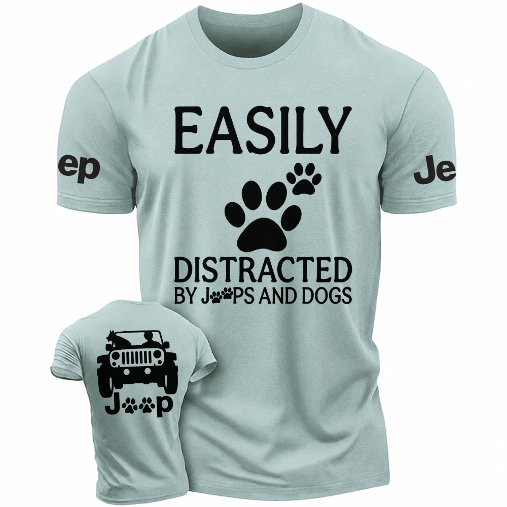Dog Easily Distracted Paw Unisex Jp T-shirt