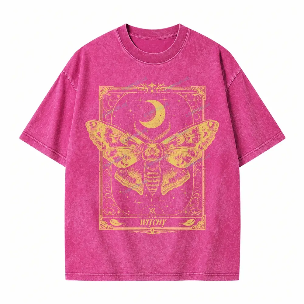 Comfoblue Gothic Raven Dark Academia Witchy Tarot Card On Comfort Colors Washed T-Shirt - SLCFB260716169