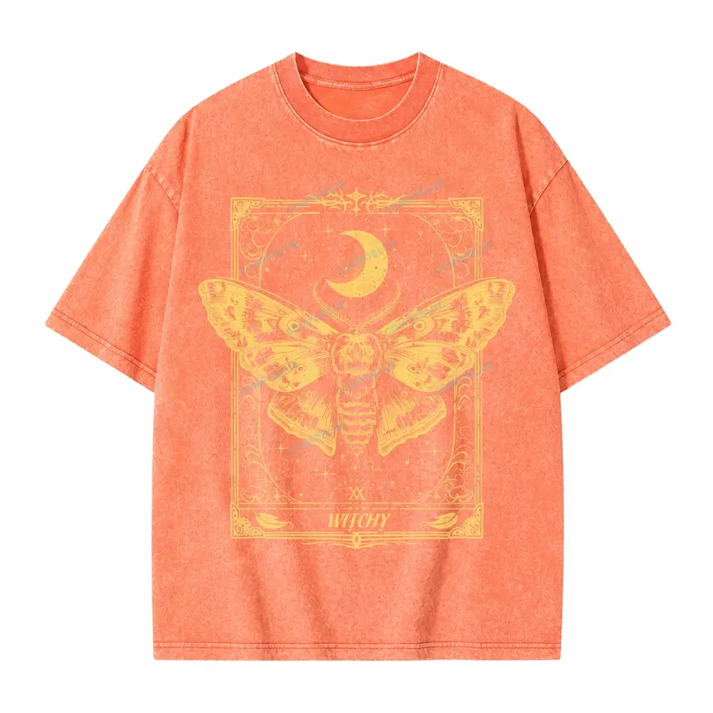 Comfoblue Gothic Raven Dark Academia Witchy Tarot Card On Comfort Colors Washed T-Shirt - SLCFB260716169