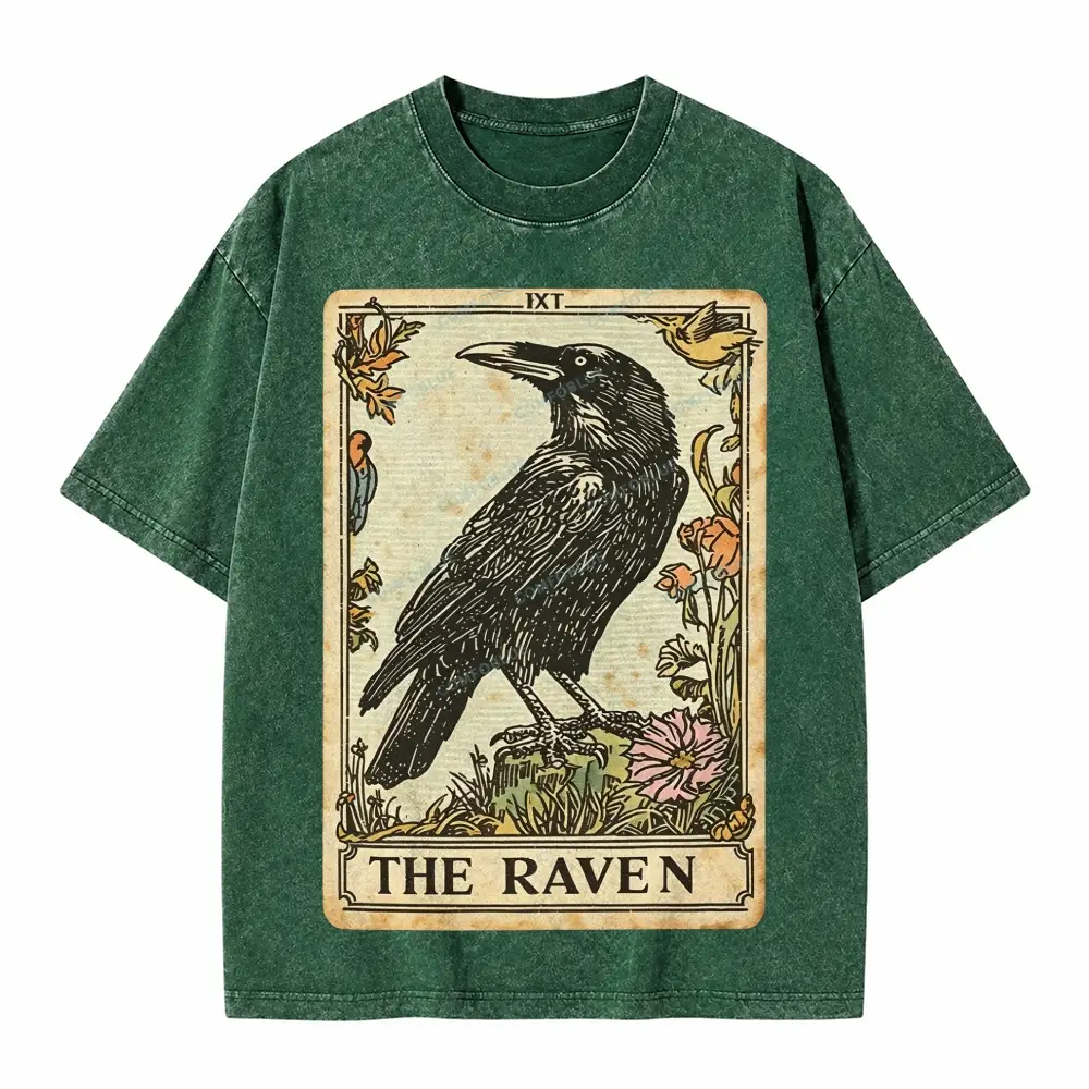 Comfoblue Gold Moth Witchy Tarot Card On Comfort Colors Washed T-Shirt - SLCFB260716171
