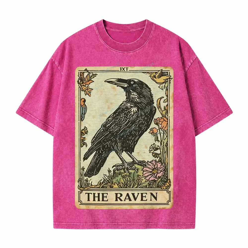Comfoblue Gold Moth Witchy Tarot Card On Comfort Colors Washed T-Shirt - SLCFB260716171
